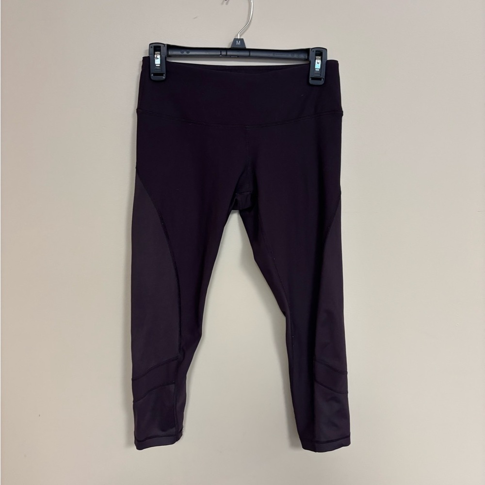 90 Degree by Reflex Purple Cropped Leggings